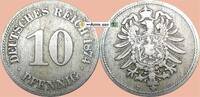 deutsches Kaiserreich 10 Pf. 1874 E 10 Pfennig M&uuml;nze Deutsches Kaiserrei... 12,95 EUR  Excl. 200,00 EUR Verzending
