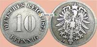 deutsches Kaiserreich 10 Pf. 1873 F 10 Pfennig M&uuml;nze Deutsches Kaiserrei... 11,95 EUR  Excl. 200,00 EUR Verzending