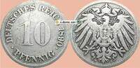 deutsches Kaiserreich 10 Pf. 1890 F 10 Pfennig M&uuml;nze Deutsches Kaiserrei... 7,95 EUR  Excl. 200,00 EUR Verzending