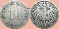 deutsches Kaiserreich 10 Pf. 1898 G 10 Pfennig M&uuml;nze Deutsches Kaiserrei... 12,95 EUR  Excl. 200,00 EUR Verzending