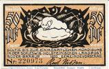 Notgeld DE 50 Pf. Notgeld der Gemeinde Süderbrarup , 50 Pfennig Schein in kfr. M/G 1294.5 -