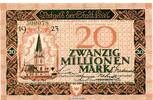 Großnotgeld Inflation 20 Millionen Mark Banknote der Stadt Kiel , 20 Millionen Mark Schein in L-gbr. Keller 2614.i 1923 -