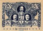 Notgeld Deutschland 50 Pfennig Schein , Dr. blau Notgeld Stadt Kreuznach , 50 Pfennig Schein in kfr. Tieste 3725.05.25 1917/18 -