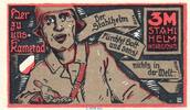 Notgeld De 3 Mk. Notgeld Stahlhelm Hamburg 554.1 , 3 Mark Schein in kfr. o.D. Hamburg -