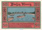 Seriennotgeld Deutschland 50 Pfennig Nr 2 , Matt Notgeld der Stadt Aken 8.1 , 50 Pfennig Nr 2 dunkel und matt in kfr. 1921 -