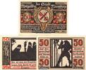 Notgeld DE 3 Scheine kpl. 3 x Notgeld Stadt Naumburg 928.4.b , 2. Ausführung Set mit 3 Scheinen in kfr. -