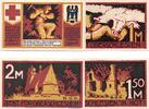 Notgeld DE 4 Scheine kpl. Helmstedt , Notgeld Rotes Kreuz Set mit 4 Scheinen in kfr. M/G 597.1 NDS -
