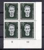 DDR 4 x 10 + 5 Pfennig Mi.636 DDR , 4er Blockrand u.r. Rudi Arndt 10 + 5 Pfennig 1958 -