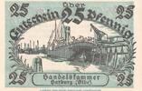 Kleingeld 1914-1922 DE 25 Pf. Notgeld Handelskammer Harburg 2805.20.05 , 25 Pfennig -Fraktur- in kfr. o.D. -