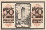 Notgeld DE 50 Pf. Nr.3 Notgeld Stadt Nördlingen 978.3 , 50 Pfennig --gelbbraun-- Nr.3 in kfr. von 1918 -