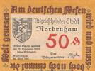 Notgeld DE 50 Pf. Nr.1 20mm Notgeld Stadt Nordenham982.2.b , 50 Pfennig -20mm- Nr.1 in kfr. von 1921 , NDS -