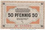 Kleingeld 1914-1922 50 Pf. Notgeld Stadt Worms 8105.10.05 , 50 Pfennig Schein in kfr. von 1919 , Hessen -