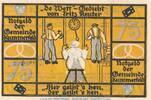 Seriennotgeld Deutschland Notgeld Kummerfeld 75 Pf. Nr.2 Notgeld Gemeinde Kummerfeld 749.4.a , 75 Pfennig Schein Nr.2 in kfr. o.D. SH -