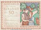 Notgeld DE 50 Pf. Nr.1 Notgeld Gemeinde Schobüll 1194.5 , 50 Pfennig Schein Nr.1 in kfr. o.D. Schleswig -