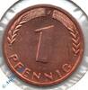 Münzen Kursmünze Deutschland , 1 Pfennig 1950 J , vz bis stgl , Jäger 380 , Bundesrepublik Deutschland -
