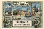 Memelgebiet / Memel 5 Mk. Memel , Notgeld 5 Mark Schein in kfr. MEM-4 , Ro 849 , P 4 , von 1922 -