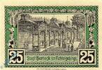 Kleingeld 1914-1922 25 Pf. Notgeld Berneck , 25 Pfennig Schein , nur Großbuchst. Tieste 0540.05.51 , von 1921 , Bayern Verkehrsausgabe -