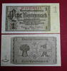 Rentenbank 1 Mk. Ros. 166 b, Banknote über 1 Mark Rentenmark vom 30.01.1937, 8 stellige KN, Wz - Kleinkaro , in fast kassenfrischer Erhaltung , 1 -