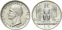 Italy 5 Lira Italy. Regno d'Italia. Vittorio Emanuele III (1900-1946). AR 5 Lire 1927 -