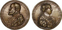 ITALY, Guastalla Renaissance Big module Medal Ferrante I Gonzaga with Isabella di Capua -