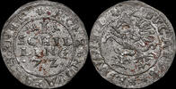 Poland / Livonia Schilling Jan Hieronim Chodkiewicz (1572–1573), Dahlen, mm triple leaf -