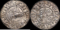 England / Colchester Penny 1024-1030 Cnut (1016-1035) Pointed Helmet, Godric UNC