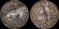 England / Lincoln Penny Aethelred II (978-1016) Long Cross type, Leofwine -