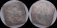Livonia / Wenden / Riga Livländischer Orden, Wilhelm von Fürstenberg (1557-1559) - Selten! Halbtalerklippe 1559 NGC AU DETAILS