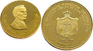 Jordan 25 Dinars 1977 Hussein bin Talal - Gold Proof