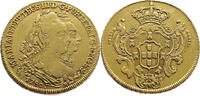 Brazil 6400 Reis Maria I & Pedro III - gold -