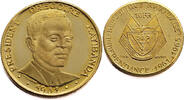 Rwanda 10 Francs President Gregoire Kayibanda - Gold -