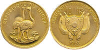 Niger 10 Francs Ostrich - Gold -