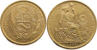 Peru 50 Soles Oro Gold -