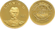 Liberia 25 Dollars Ludwig II - Gold -