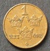 Schweden 1 Öre 1950 S.20 / Bro / Gekröntes Spiegelmonogramm - Drei Krone... 3,00 EUR incl. BTW., plus 6,00 EUR verzending