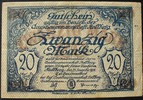 Sachsen - Stollberg 20 Mark Gutschein der Amtshauptmannschaft Stollberg -