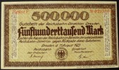 Reichsbahndirektion Dresden 500.000 Mark Gutschein der Reichsbahndirektion Dresden -