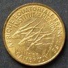 Französisch Äquatorialafrika und Kamerun 25 Francs S.10 / Al-Bro / Mendes-Antilopen - Wert im Kranz -