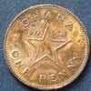 Ghana 1 Penny S.2 / Bro / Kwame Nkrumah - Stern als Staatsemblem -