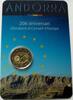 Andorra 2 Euro BiMe / in Original- Coincard / 20 Jahre Beitritt zum Europarat -