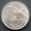 Indonesien 200 Rupiah S.52 / Al / Staatswappen - Bali Star -