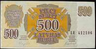 Lettland 500 Rublu P. 42 / Serie BE -