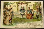 DR - Sachsen - Dresden Ansichtskarte gelaufen 1898 / Litho / König Albert von Sachsen 1873 - 1898 -