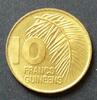 Guinea 10 Francs Guineens S.55 / E, Me platt. / Palmwedel, Wert - Wappen -