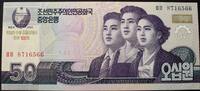 Korea Nord 50 Won P.Neu / Aufdruck - 100. Geburtstag von Kim Il Sung -