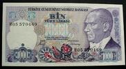 Türkei 1.000 Lira L.1970(1986) P. 196 kfr 3,30 EUR  plus 6,00 EUR verzending