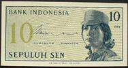 Indonesien 10 Sen P. 92 a -
