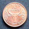 Madagaskar 10 Francs S.17 / St, K galv. / Hirsepflanze -