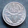 Madagaskar 1 Franc S.8 / C / Weihnachtsstern - Kopf eines Buckelrindes -