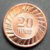 Armenien 20 Dram S.Neu / E, K galv. / 30 Jahre Nationalwährung Dram -